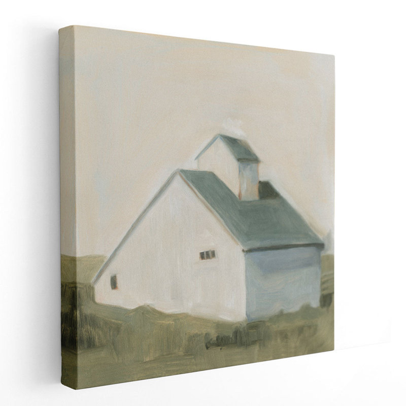 Serene Barn I - reproduction d'art sur toile, H 12 po x l 12 po