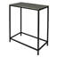Ensemble de trois tables gigognes en laiton et aluminium noir
