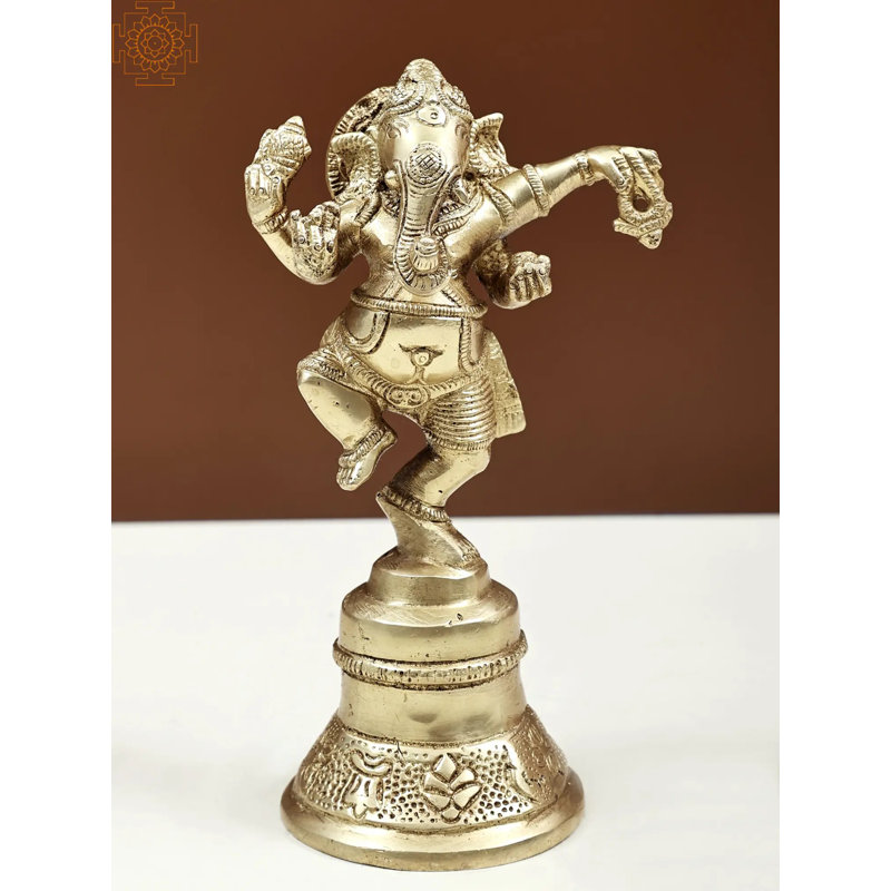 Cloche de danse en laiton 6 po Ganesha