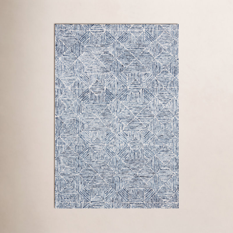 Linsly Geometric Area Rug, Rectangle 4' x 6'
