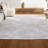Simsbury Geometric Art Deco Fan Pattern High-Low White/Light Gray Rug-8678768