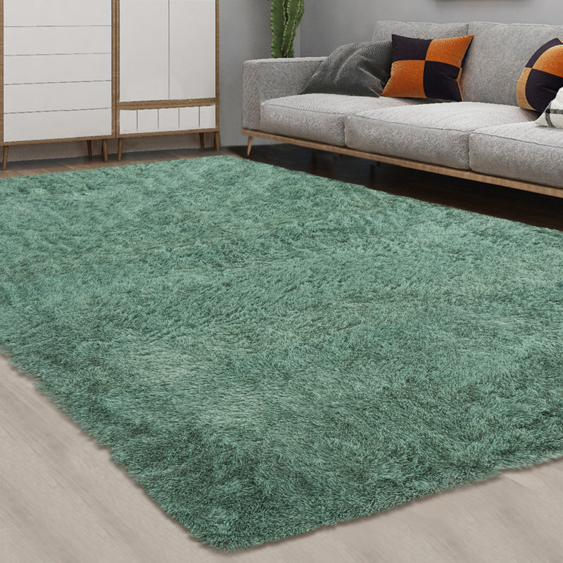 Grand tapis à poils longs lavable et antidérapant, Rectangle 10 pi x 13 pi
