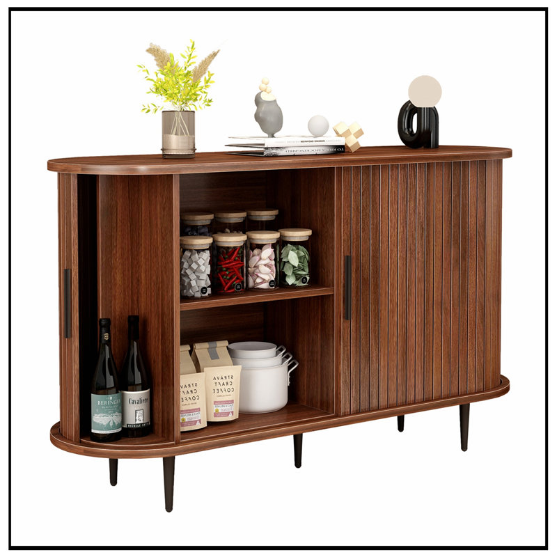 Palermo Cabinet with Storage and double Sliding Doors