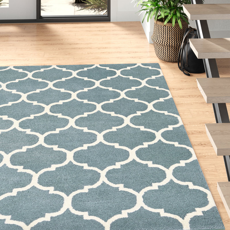 Reina Geometric Wool Hand Woven Area Rug, Rectangle 160 x 230cm