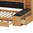 Versatile Sleeper Bench Featuring Upholstered Headboard, Open Shelving, Trundle Bed, and Power Hub-1521326378