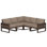 Ensemble de conversation d'extérieur pour 4 personnes avec coussins POLYWOOD Eastport