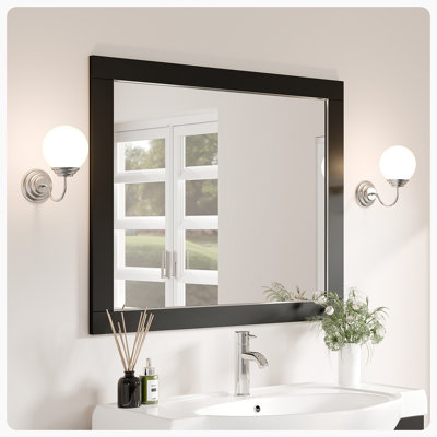 Aberdeen Rectangle Wood Wall Mirror