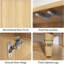Buffet 59,74 "moderne en noyer avec rangement-1560566733