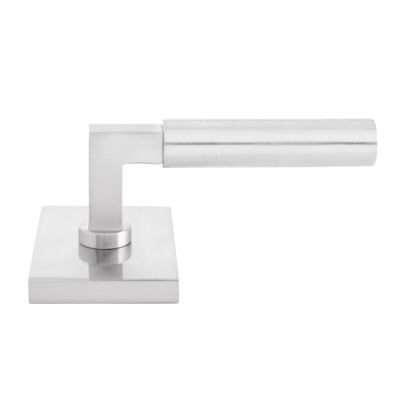 Bravura 845-8 Sumpter Passage Lever on Rectangular Contemporary Rose in Satin Nickel
