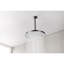 Pomme de douche haute - luxe, moderne, pluie, laiton, montage en 1 minute, installation de luxe bronze industriel,