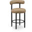 Tabouret de comptoir Bordeaux en cuir végétalien Ureeba-1044934339
