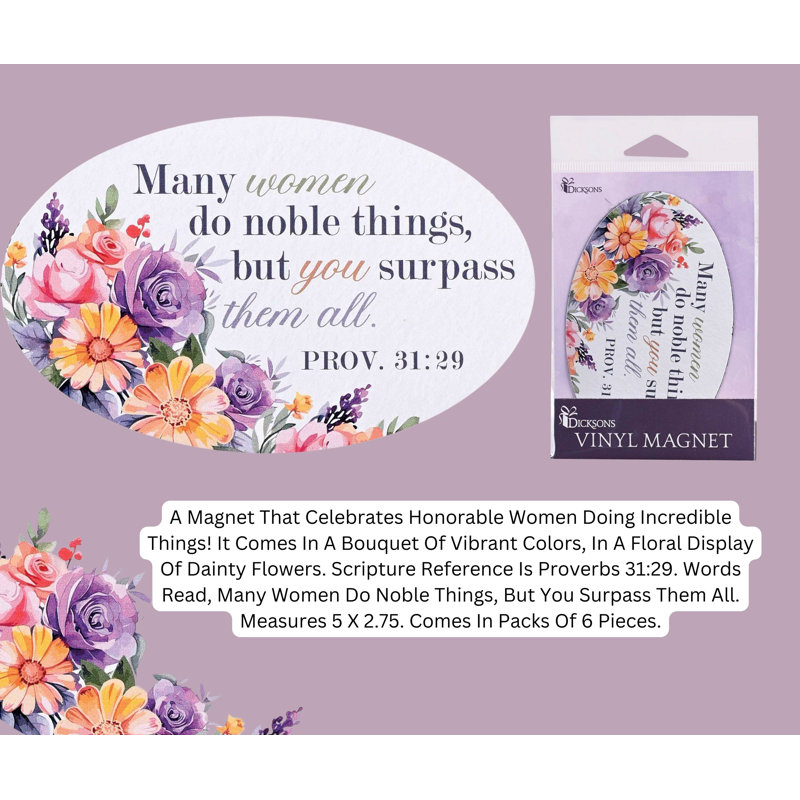 Magnet Many Women Do Noble Things 5X2,75