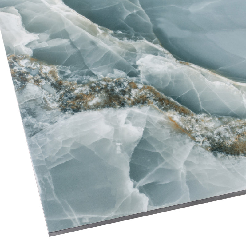 Splendor 24'' W x 48'' L Porcelain Singular Tile, Green