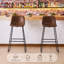  Tabourets de bar modernes en cuir synthétique avec siège rembourré et siège d'îlot de cuisine à hauteur de comptoir, ensemble de 2-128872966-105760168-105760165
