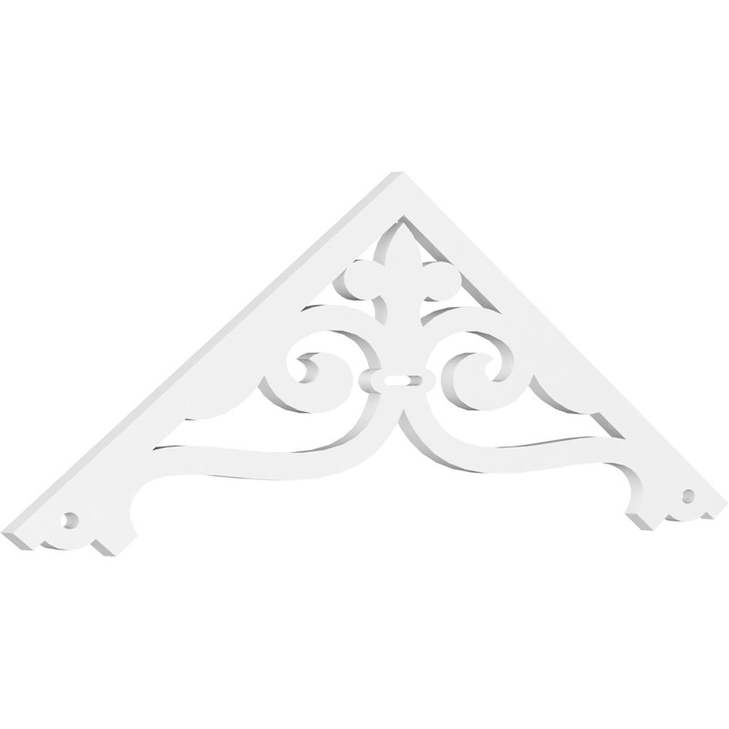 Pignon en PVC de qualité architecturale Finley, H 22,5 po x l 60 po x P 1 po, 9 / 12