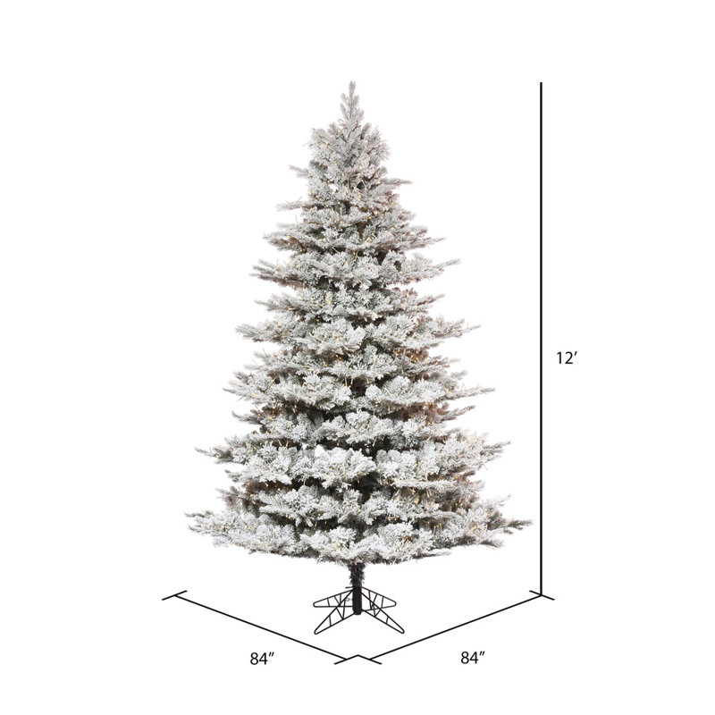 Kiana Lighted Artificial Pine Christmas Tree, 12' H x 84" W