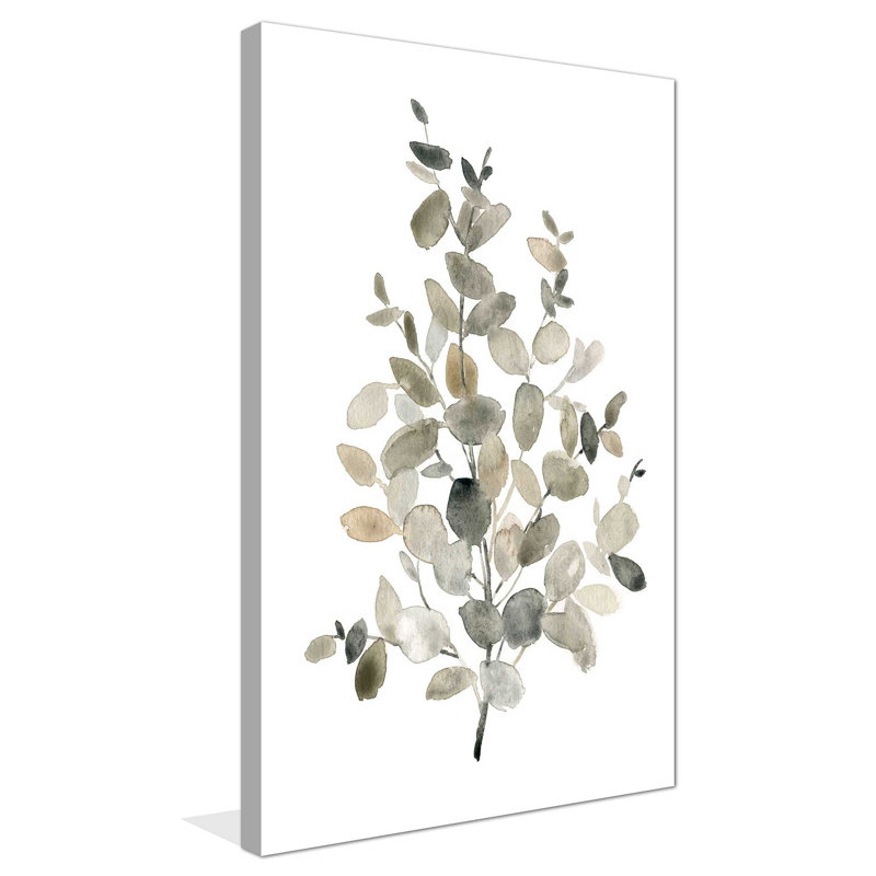 Eucalyptus neutre II - Peinture, L 18 po x H 30 po, Toile tendue