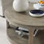 Ensemble de 3 tables basses rondes traditionnelles en bois-723441656