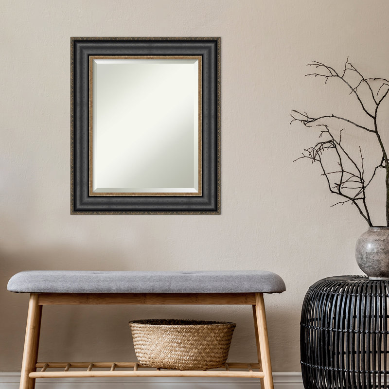 Dyana Flat Wall Mirror, 25.75" x 21.75", Bronze
