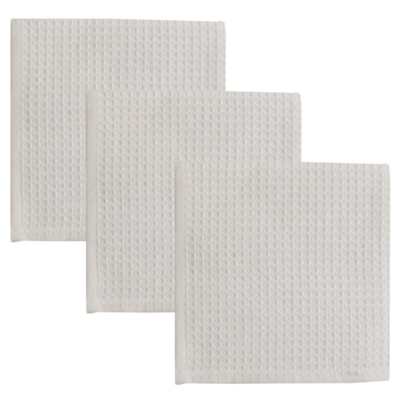Torchon Waffle, Blanc