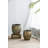 S/2 Iron Flower Pot L:13x13x14.5'' S:11x11x13.5''