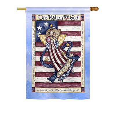 Double Sided Polyester House Flag