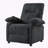 Chenille Fabric Recliner Chair with 8-Point Massage & Heating,Remote Control & Side Storage Pockets-1129910802