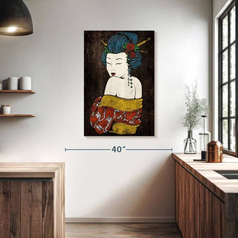 Leisha Seductive Geisha, 39" H x 26" W
