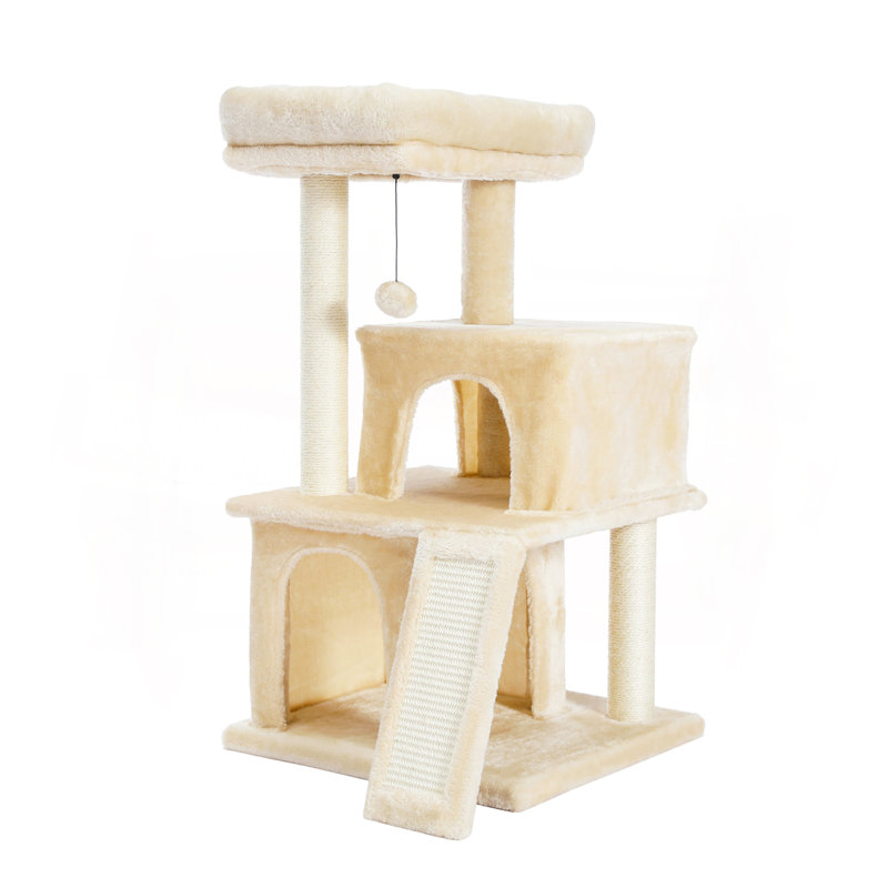 Arbre à chat 34 po, Beige