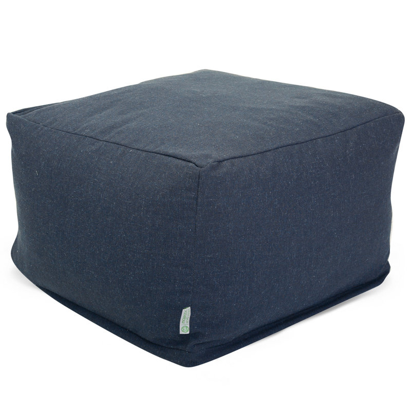 Christy Upholstered Pouf, Navy