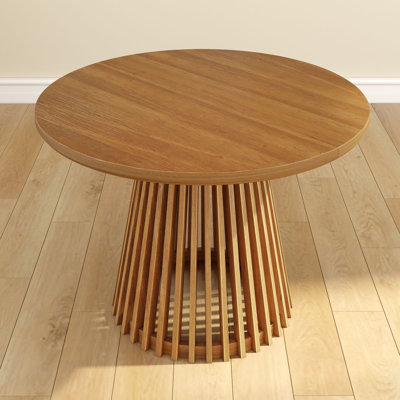 47 in Solid Wood Round Dining Table
