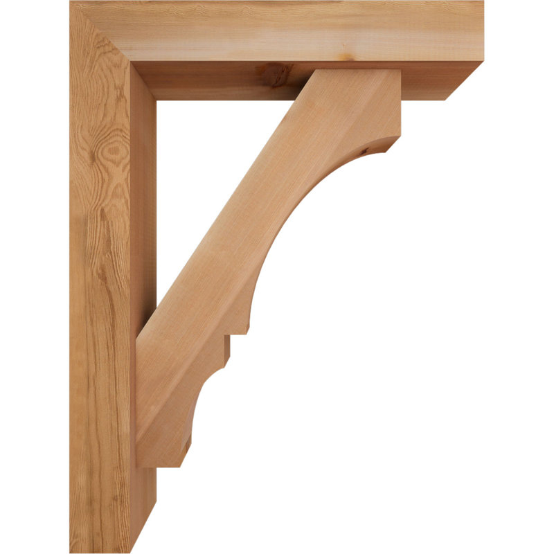 Balboa Block Offset Brace Bracket, 32 x 24, 5 1/2"W Western Red Cedar (Smooth)