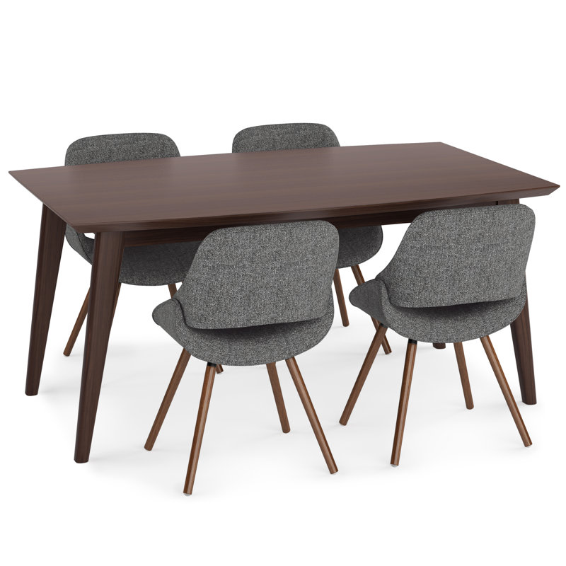 Ensemble repas 7 pièces Malden / Draper, Gris, 5 pièces