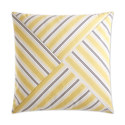 Ottoman Stripe Square Pillow Cover & Insert