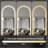 65" x 21" LED Full Length Wall Mirror, Symmetrical Arch Design with Frosted Glass Border, Dimmable 3 Color Temperature Lighting, Copper-Free Silver Glass, Hardwired or Plug-In