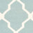 Dhurrie Hand Woven Flat Weave Wool/Cotton Geometric Rug in Light Blue/Ivory-10991684