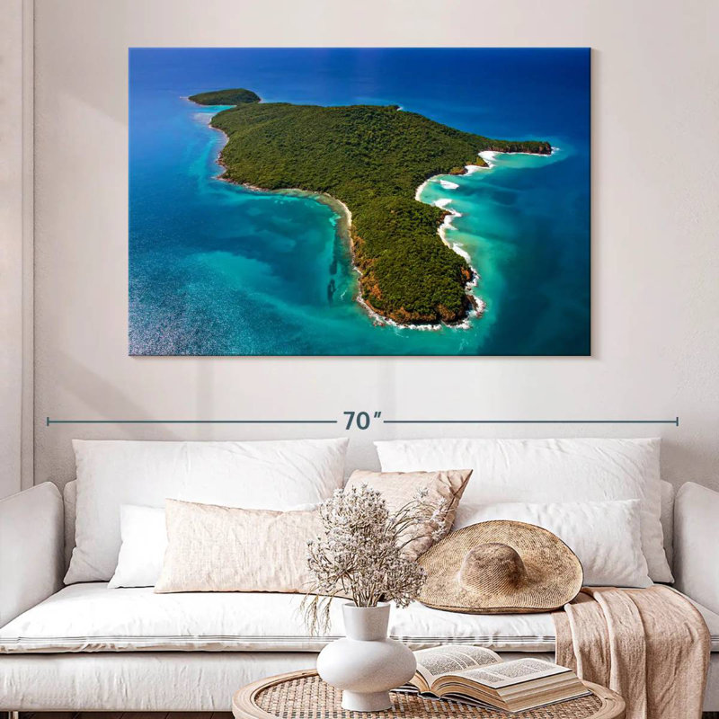 Gillard Island à Porto Rico, H 34 po x l 51 po