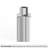7.5" Fluted Opening Reflective Silver Ceramic Vase-2122867291
