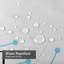 Rideau de douche abstrait avec 12 crochets-1201828548