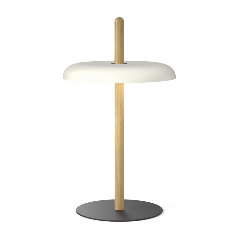 Lampe de table Nivél, Chêne blanc, Blanc
