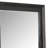 Ashen Dresser Mirror, Black Solid Wood, Rectangular Silhouette, 40X46