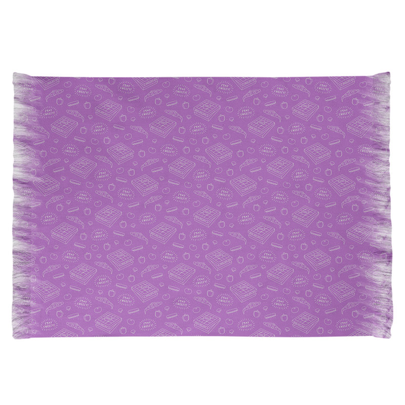 Mauve pizza Tapis décoratif, Oui