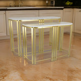 Maysaa Marble Top Nesting Tables