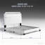 Lit plateforme tapissier en lin-1761469859