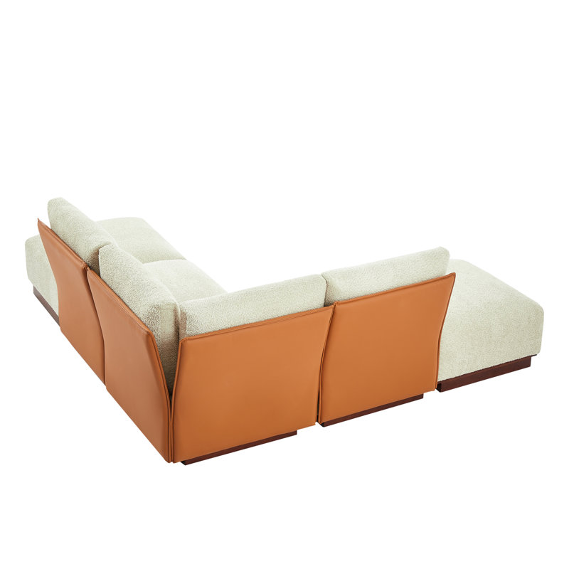 Canapé modulaire Carmel Mid-Century, 88.5''Wx88.5''Dx32''H