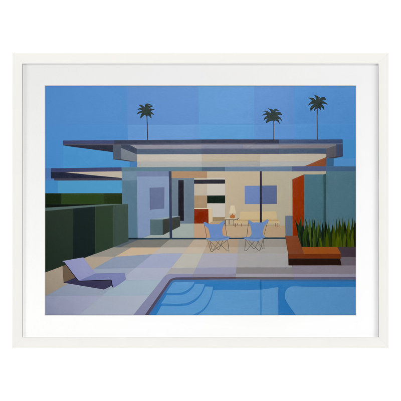 Wexler Steel House Print by Burgess, Andy, 36" H x 46" W, White