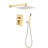 Wall mounted rainfall shower head system shower faucet