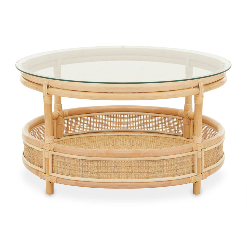 Drum Coffee Table with Storage