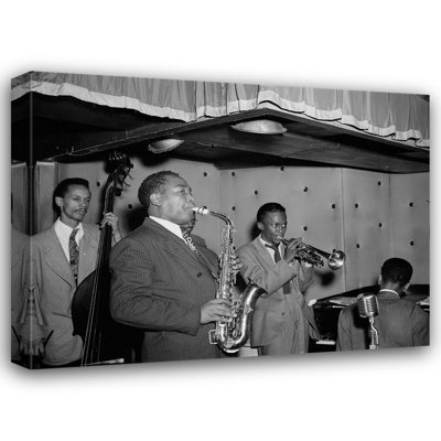 Gottlieb, William Gallery Canvas Art: Charlie Parker-Tommy Potter-Miles Davis-Duke Jordan-Max Roach
