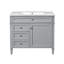 Meuble-lavabo moderne 36 po avec lavabo supérieur, armoire de rangement avec 2 tiroirs et un tiroir basculant
